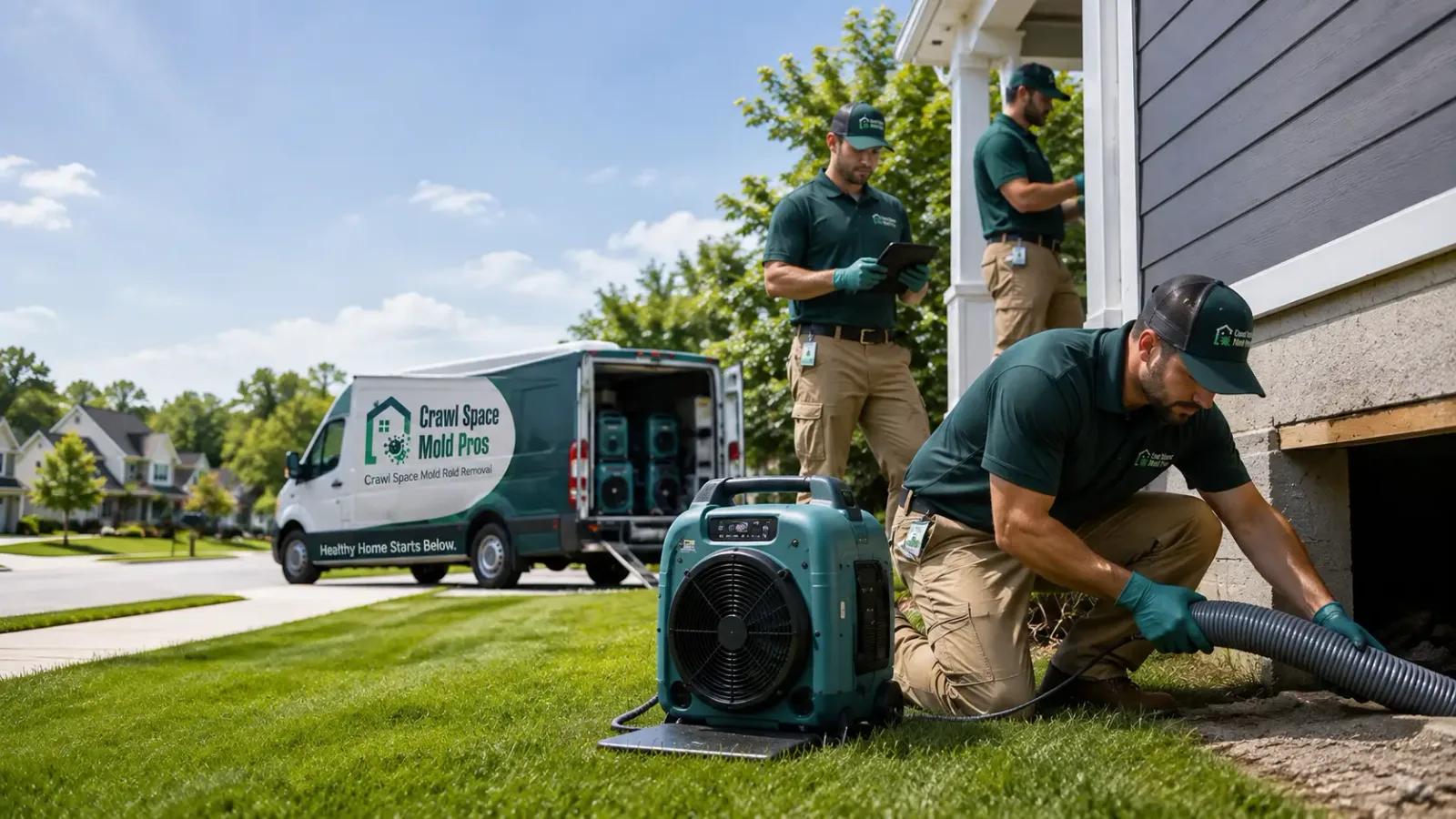 Crawl Space Mold Removal in New Canton, IL